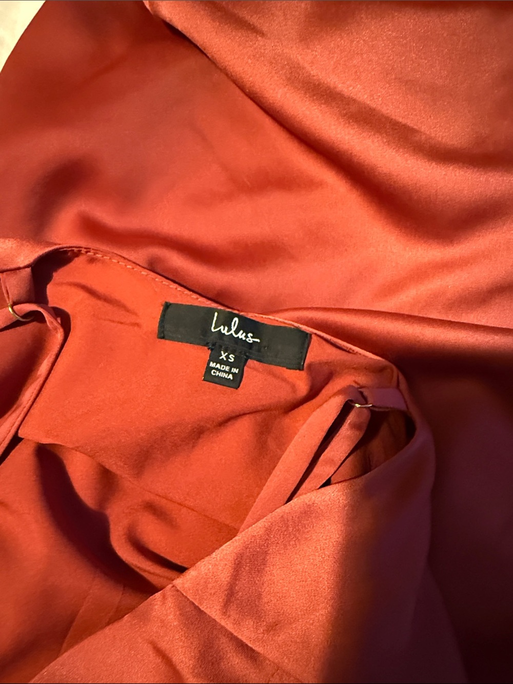 Lulu's Rust Red Halter Mini Dress - Picture 2 of 3